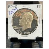 1976-S Eisenhower Bicentennial Silver Dollar Proof