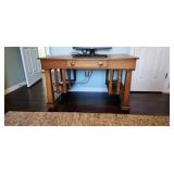 Solid Wood Writing Desk With Drawer and Under-Shel