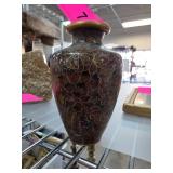 Small Cloisonne Vase with Floral Design and Gold-T