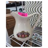 Chivas Regal 12 Ceramic Water Pitcher With Handle