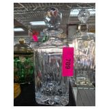 Cut Glass Decanter with Faceted Stopper