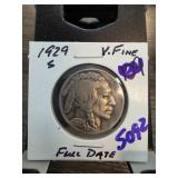1929-S Buffalo Nickel in Very Fine Condition with