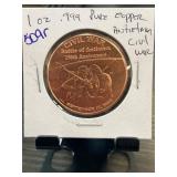 1 oz .999 Fine Copper Coin ï¿½ Civil War Battle of A