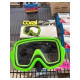 Coral Maui Swim Mask in Green with Original Packag