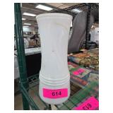 White Ceramic Vase with Cylindrical Design