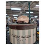 Betmar Small Pink Straw Hat With Neiman Marcus Hat