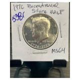 1976 Bicentennial Silver Half Dollar, MS64 Grade