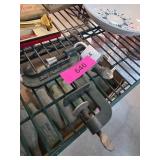 Two Vintage Metal Clamps With Rust Patina