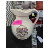 Welchï¿½s Way Ceramic Pitcher with Fruit Basket Desi