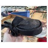 Sheila Black Formal Ladiesï¿½ Hat with Bow and Netti