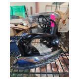 Vintage Toastmaster Chrome Toaster and Black Iron