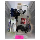Xbox and Gaming Accessories Lot with Controllers a