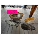 Four Geode and Mineral Specimens