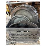 Metal Trays and Glass Bowls