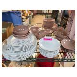 Marcrest Melmac Dinnerware Set with Plates, Bowls,