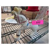 Ceramic Horse Figurine with Painted Details