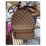 Nine West Mini Backpack with strap in ï¿½Mocha Logo