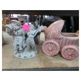 Made in Japan Ceramic Figures Including Pink Baby