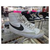 Nike High-Top Sneakers with Black Swoosh Logo