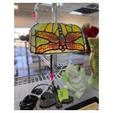 Dragonfly Stained Glass Accent Lamp and Frog-Shape