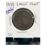 1848 United States Large Cent