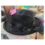 Black Parkridge Felt Hat With Ribbon and Netting