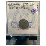 German States Coin from the 1600s-1700s in Holder