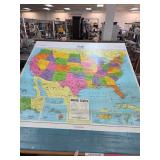 George F. Cram United States Wall Map With Feature