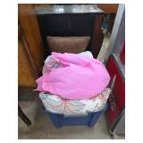 Fabric and Cushions in Storage Bin