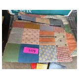 Patchwork Quilts with Multicolored Patterns and Fa