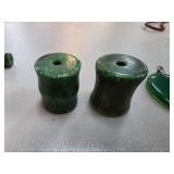 Jade Cylindrical Beads with Polished Finish
