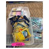 Pokemon Trading Cards in Plastic Containers