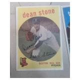 Dean Stone Boston Red Sox Autographed Baseball Car