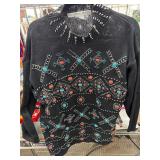 Vintage Victoria Jones Black Sweater With Embroide