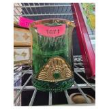 Green Glass Vessel Circa 1909