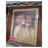 Margaret Keane Framed Print of Two Children
