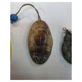Carved Jade Pendant Depicting a Buddha Figure with