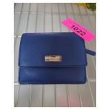 Kate Spade New York Blue Leather Compact Wallet