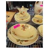 The Poppy Golden Nature Dinnerware Set by Sebring