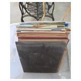 Vinyl Records with Sleeves and Album Binder
