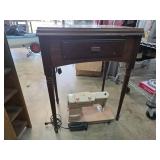 Singer Sewing Machine with Wooden Cabinet
