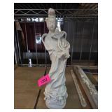 Porcelain Figurine of a Standing Woman in Flowing
