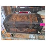Wooden Decorative Chest With Padded Hangers