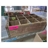 Wooden Soda Bottle Crate with Dividers