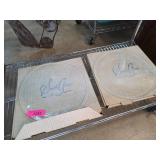 Swan Glass Decorative Plates with Dove Design Set