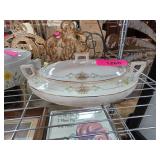 Bavaria China Covered Dish with Floral Design and