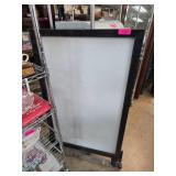 Rectangular Black Floor-Standing Display Board wit
