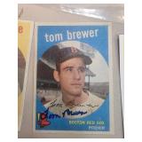 Tom Brewer Boston Red Sox Baseball Photo