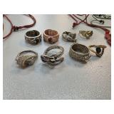 Metal Rings in Snake and Animal Designs