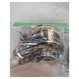 Metal Bands or Rings in Plastic Bag
